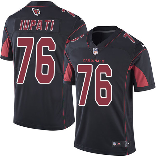 Men's Nike Arizona Cardinals #76 Mike Iupati Limited Black Rush Vapor Untouchable NFL Jersey