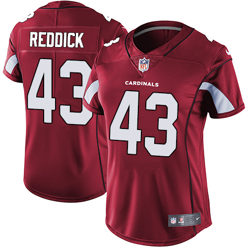 Women's Nike Arizona Cardinals #43 Haason Reddick Red Team Color Vapor Untouchable Limited Player NFL Jersey