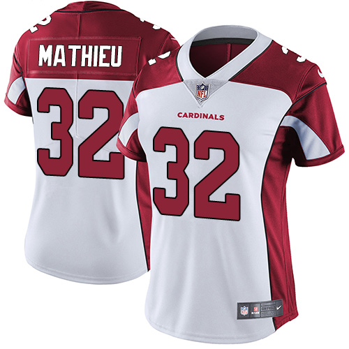 Women's Nike Arizona Cardinals #32 Tyrann Mathieu White Vapor Untouchable Elite Player NFL Jersey
