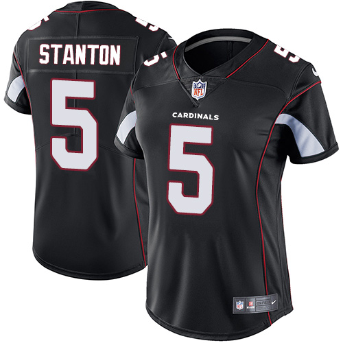 Women's Nike Arizona Cardinals #5 Drew Stanton Black Alternate Vapor Untouchable Elite Player NFL Jersey
