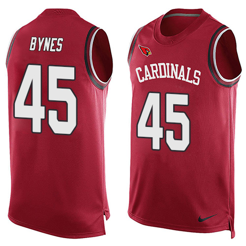 Men's Nike Arizona Cardinals #45 Josh Bynes Limited Red Player Name & Number Tank Top NFL Jersey