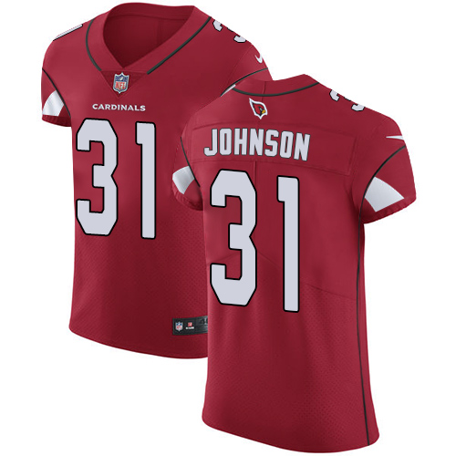 Men's Nike Arizona Cardinals #31 David Johnson Elite Red Team Color NFL Jersey