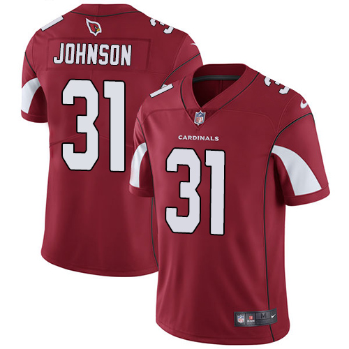 Men's Nike Arizona Cardinals #31 David Johnson Red Team Color Vapor Untouchable Limited Player NFL Jersey
