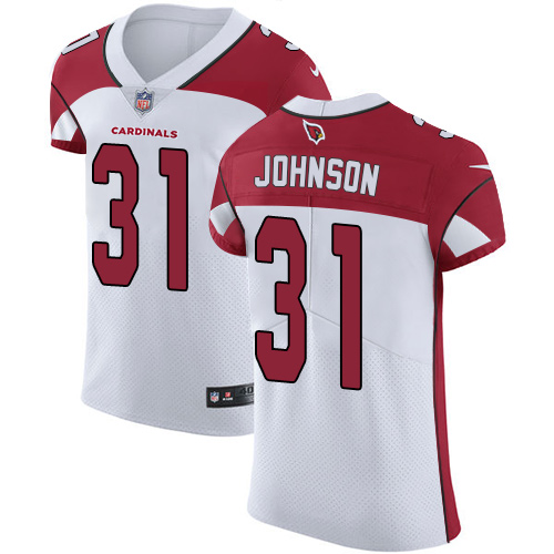 Men's Nike Arizona Cardinals #31 David Johnson Elite White NFL Jersey