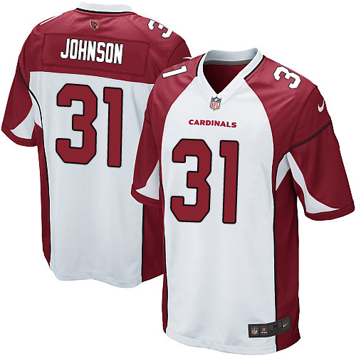 Men's Nike Arizona Cardinals #31 David Johnson Game White NFL Jersey