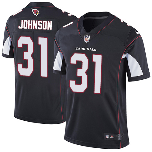 Men's Nike Arizona Cardinals #31 David Johnson Black Alternate Vapor Untouchable Limited Player NFL Jersey