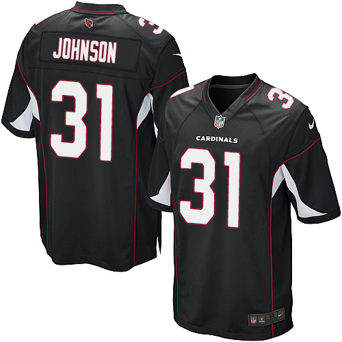 Men's Nike Arizona Cardinals #31 David Johnson Game Black Alternate NFL Jersey