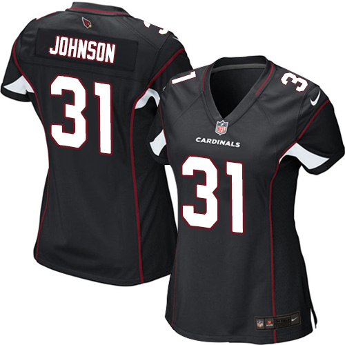 Women's Nike Arizona Cardinals #31 David Johnson Game Black Alternate NFL Jersey