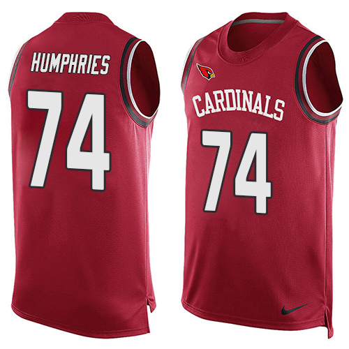 Men's Nike Arizona Cardinals #74 D.J. Humphries Limited Red Player Name & Number Tank Top NFL Jersey