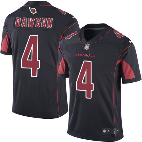 Men's Nike Arizona Cardinals #4 Phil Dawson Limited Black Rush Vapor Untouchable NFL Jersey