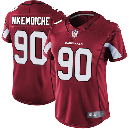 Women's Nike Arizona Cardinals #90 Robert Nkemdiche Red Team Color Vapor Untouchable Limited Player NFL Jersey