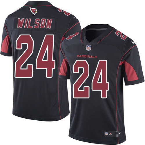 Men's Nike Arizona Cardinals #24 Adrian Wilson Elite Black Rush Vapor Untouchable NFL Jersey