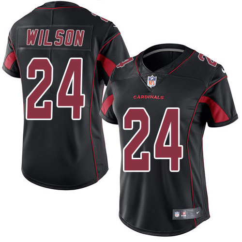 Women's Nike Arizona Cardinals #24 Adrian Wilson Limited Black Rush Vapor Untouchable NFL Jersey