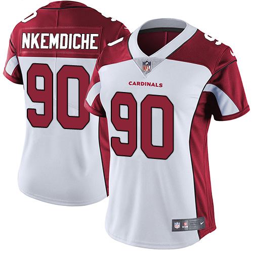 Women's Nike Arizona Cardinals #90 Robert Nkemdiche White Vapor Untouchable Elite Player NFL Jersey