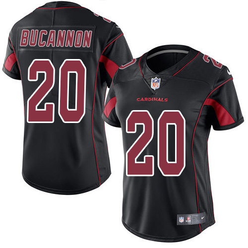Women's Nike Arizona Cardinals #20 Deone Bucannon Limited Black Rush Vapor Untouchable NFL Jersey
