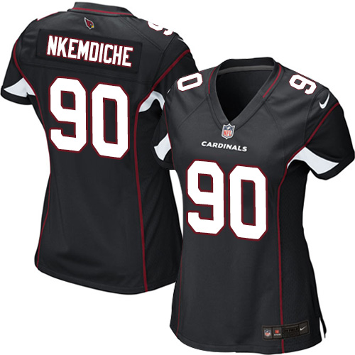 Women's Nike Arizona Cardinals #90 Robert Nkemdiche Game Black Alternate NFL Jersey