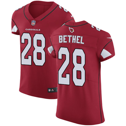 Men's Nike Arizona Cardinals #28 Justin Bethel Elite Red Team Color NFL Jersey