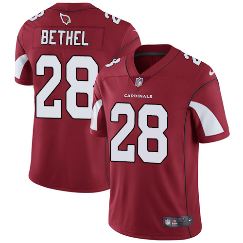 Men's Nike Arizona Cardinals #28 Justin Bethel Red Team Color Vapor Untouchable Limited Player NFL Jersey