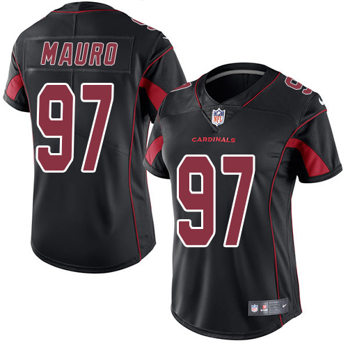 Women's Nike Arizona Cardinals #97 Josh Mauro Limited Black Rush Vapor Untouchable NFL Jersey