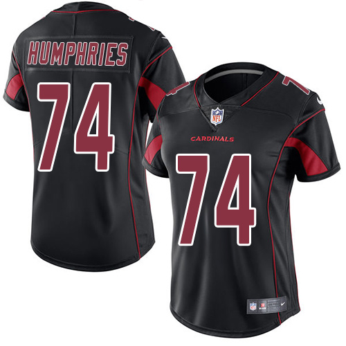 Women's Nike Arizona Cardinals #74 D.J. Humphries Limited Black Rush Vapor Untouchable NFL Jersey