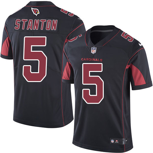 Men's Nike Arizona Cardinals #5 Drew Stanton Limited Black Rush Vapor Untouchable NFL Jersey