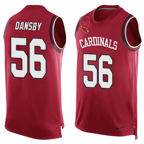 Men's Nike Arizona Cardinals #56 Karlos Dansby Limited Red Player Name & Number Tank Top NFL Jersey