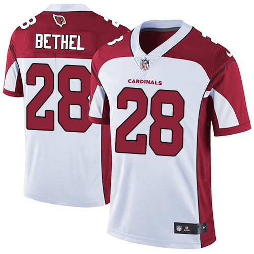 Youth Nike Arizona Cardinals #28 Justin Bethel White Vapor Untouchable Elite Player NFL Jersey