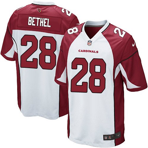 Youth Nike Arizona Cardinals #28 Justin Bethel Game White NFL Jersey