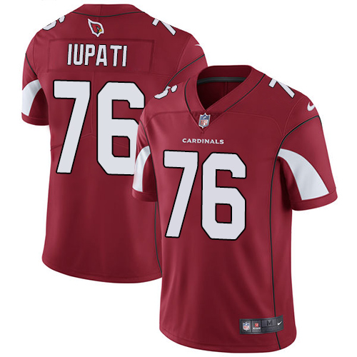 Men's Nike Arizona Cardinals #76 Mike Iupati Red Team Color Vapor Untouchable Limited Player NFL Jersey