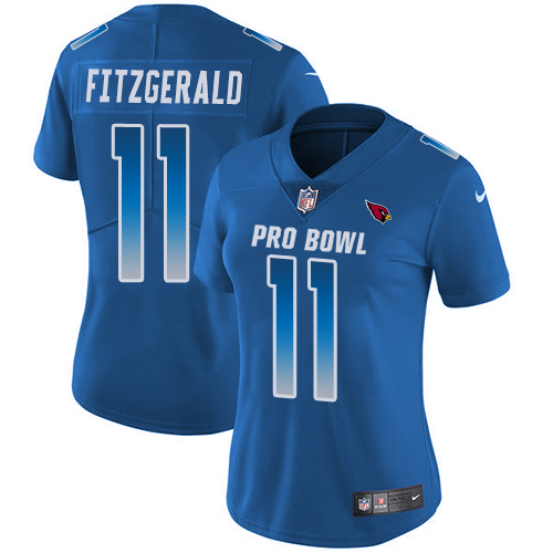 Women's Nike Arizona Cardinals #11 Larry Fitzgerald Limited Royal Blue 2018 Pro Bowl NFL Jersey