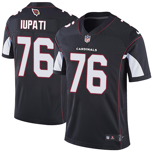 Men's Nike Arizona Cardinals #76 Mike Iupati Black Alternate Vapor Untouchable Limited Player NFL Jersey