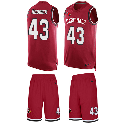 Men's Nike Arizona Cardinals #43 Haason Reddick Limited Red Tank Top Suit NFL Jersey