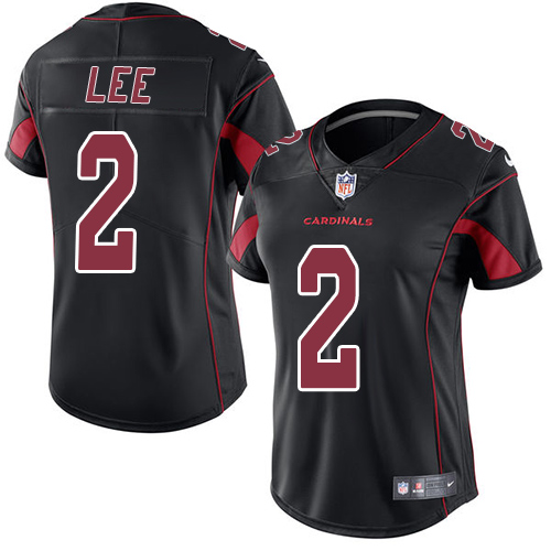 Women's Nike Arizona Cardinals #2 Andy Lee Limited Black Rush Vapor Untouchable NFL Jersey