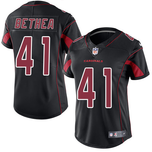 Women's Nike Arizona Cardinals #41 Antoine Bethea Limited Black Rush Vapor Untouchable NFL Jersey