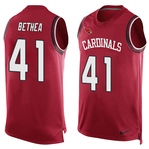 Men's Nike Arizona Cardinals #41 Antoine Bethea Limited Red Player Name & Number Tank Top NFL Jersey