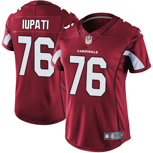 Women's Nike Arizona Cardinals #76 Mike Iupati Red Team Color Vapor Untouchable Limited Player NFL Jersey