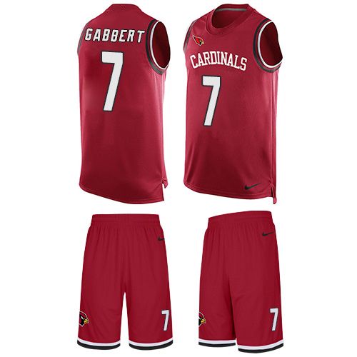 Men's Nike Arizona Cardinals #7 Blaine Gabbert Limited Red Tank Top Suit NFL Jersey