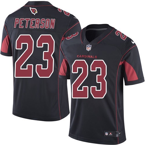 Men's Nike Arizona Cardinals #23 Adrian Peterson Elite Black Rush Vapor Untouchable NFL Jersey