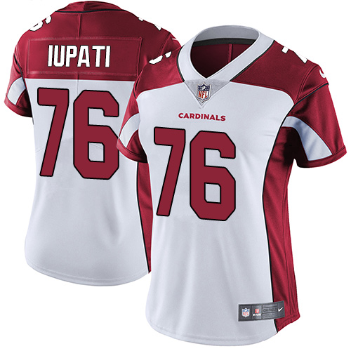 Women's Nike Arizona Cardinals #76 Mike Iupati White Vapor Untouchable Limited Player NFL Jersey