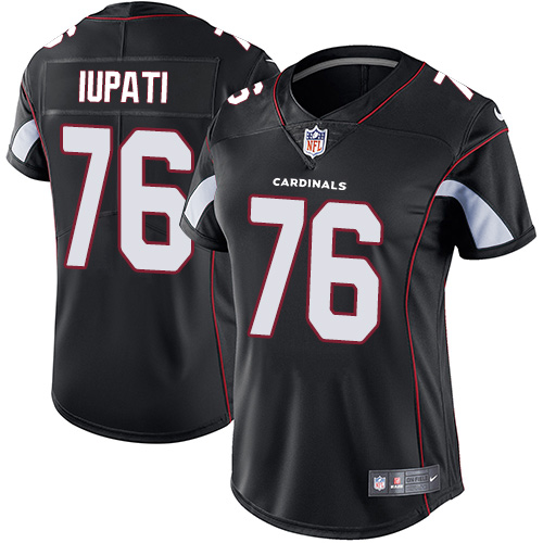 Women's Nike Arizona Cardinals #76 Mike Iupati Black Alternate Vapor Untouchable Elite Player NFL Jersey