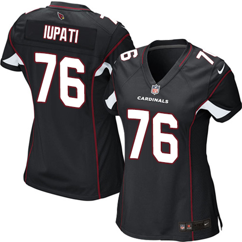 Women's Nike Arizona Cardinals #76 Mike Iupati Game Black Alternate NFL Jersey