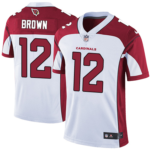 Men's Nike Arizona Cardinals #12 John Brown White Vapor Untouchable Limited Player NFL Jersey