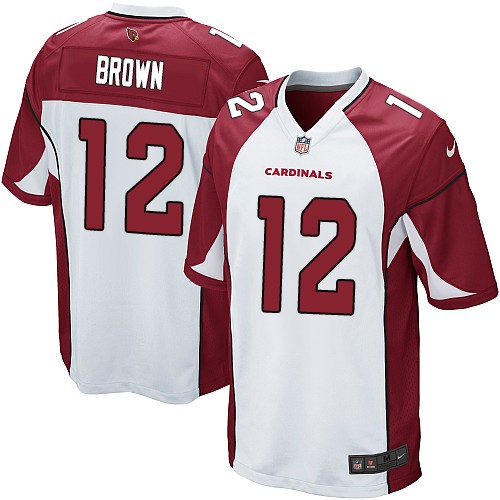 Men's Nike Arizona Cardinals #12 John Brown Game White NFL Jersey