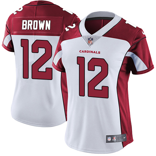 Women's Nike Arizona Cardinals #12 John Brown White Vapor Untouchable Elite Player NFL Jersey