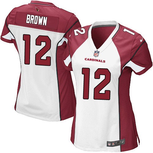 Women's Nike Arizona Cardinals #12 John Brown Game White NFL Jersey