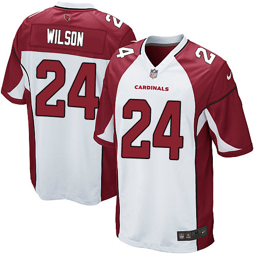 Men's Nike Arizona Cardinals #24 Adrian Wilson Game White NFL Jersey