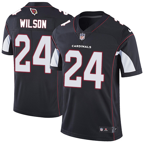 Men's Nike Arizona Cardinals #24 Adrian Wilson Black Alternate Vapor Untouchable Limited Player NFL Jersey