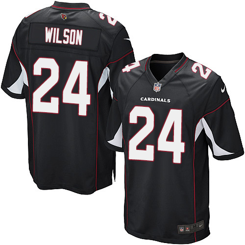 Men's Nike Arizona Cardinals #24 Adrian Wilson Game Black Alternate NFL Jersey