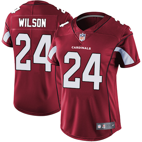 Women's Nike Arizona Cardinals #24 Adrian Wilson Red Team Color Vapor Untouchable Limited Player NFL Jersey