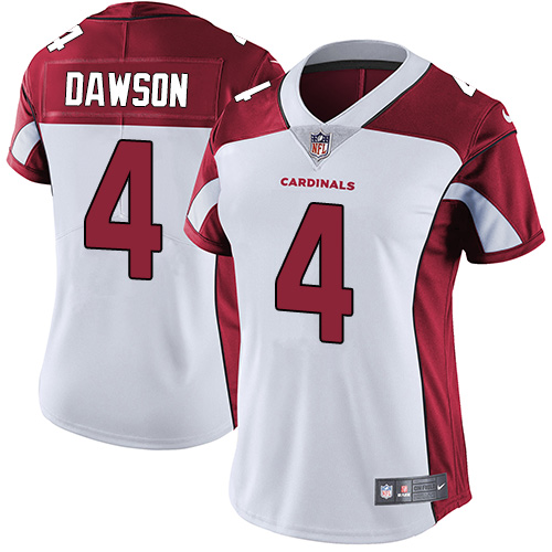 Women's Nike Arizona Cardinals #4 Phil Dawson White Vapor Untouchable Elite Player NFL Jersey